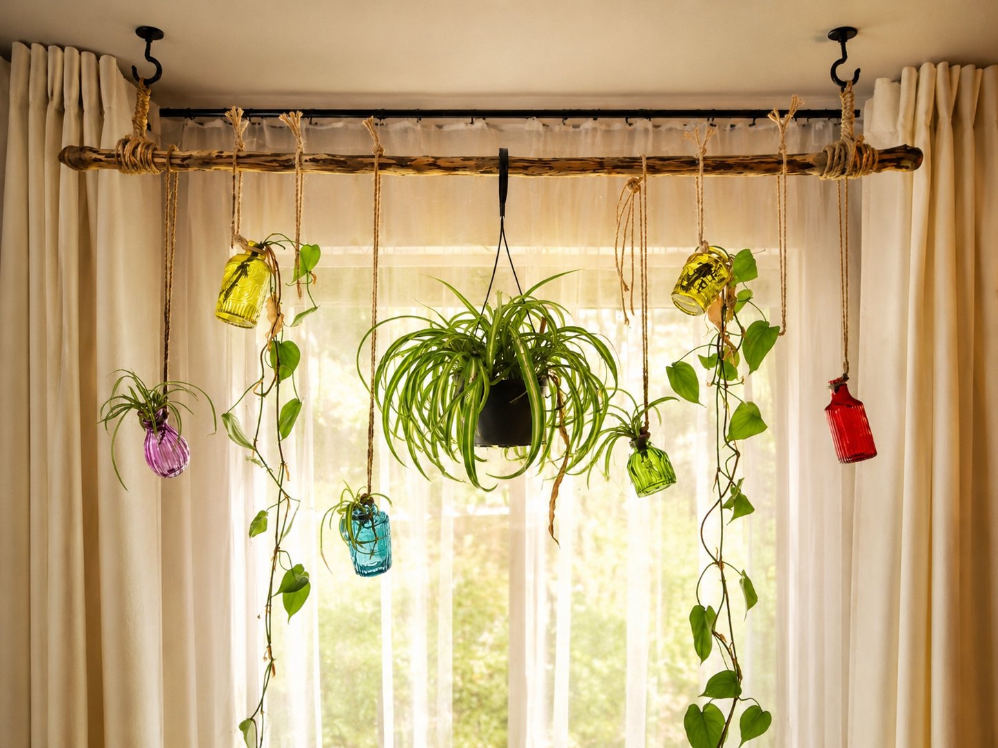 Hanging plant installation